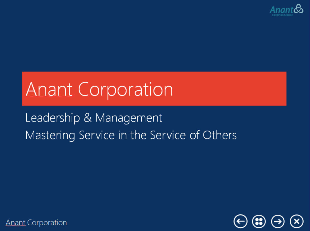 Video – Leadership & Management – Mastering Service in the Service of Others
