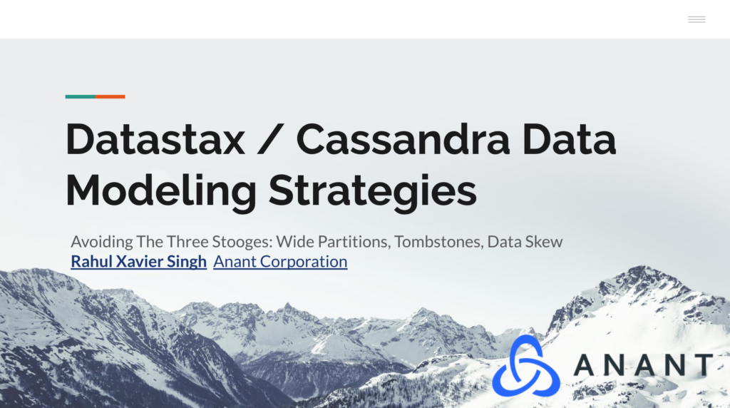 Datastax / Cassandra Data Modeling Strategies