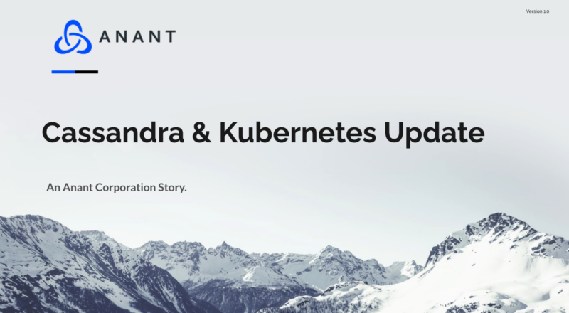 Apache Cassandra #29: Cassandra & Kubernetes Update