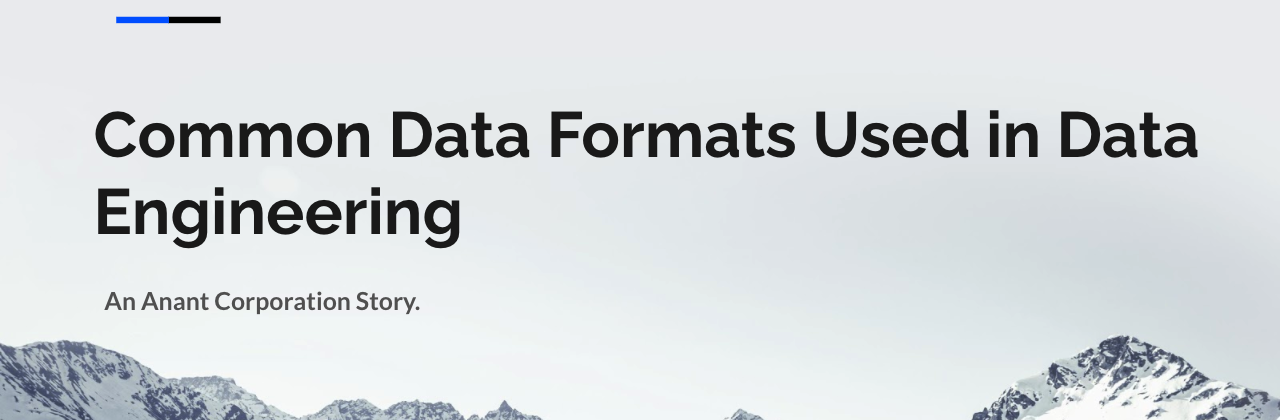 Data Engineer's Lunch #6: Common Data Formats Used in Data Engineering
