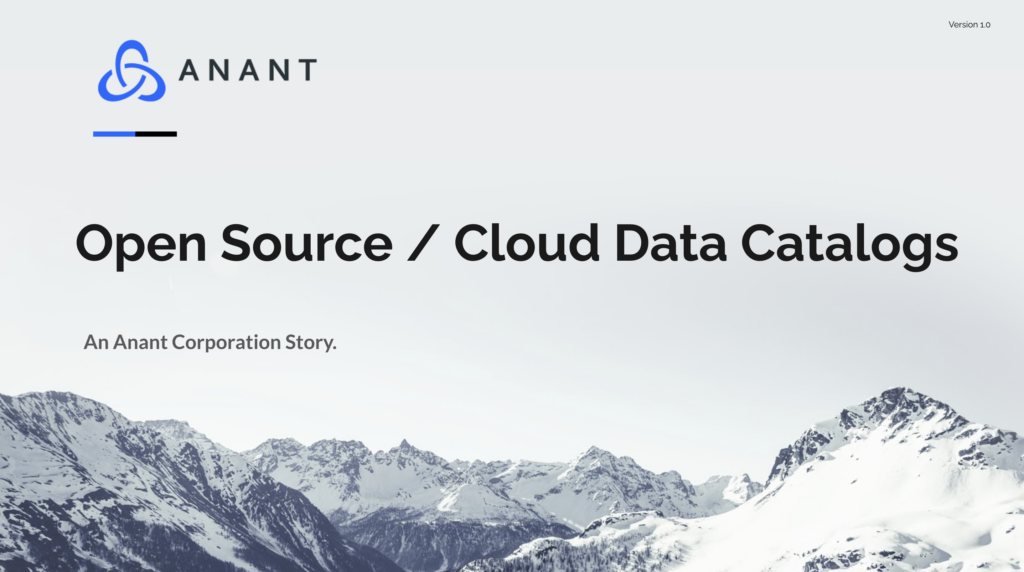 Open Source and Cloud Data Catalogs