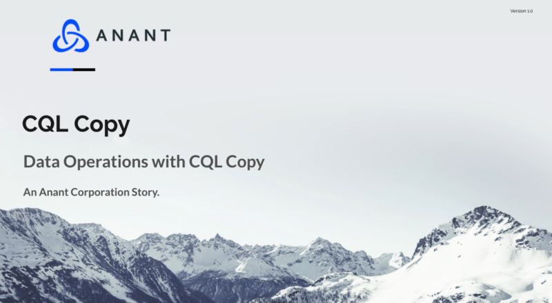 CQL Copy for Data Operations