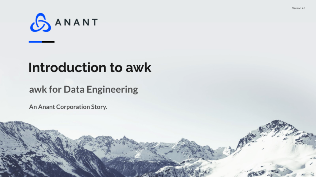 Introduction to awk for data engineering