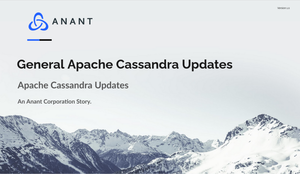 General Apache Cassandra Updates