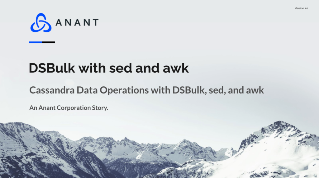 dsbulk with sed and awk