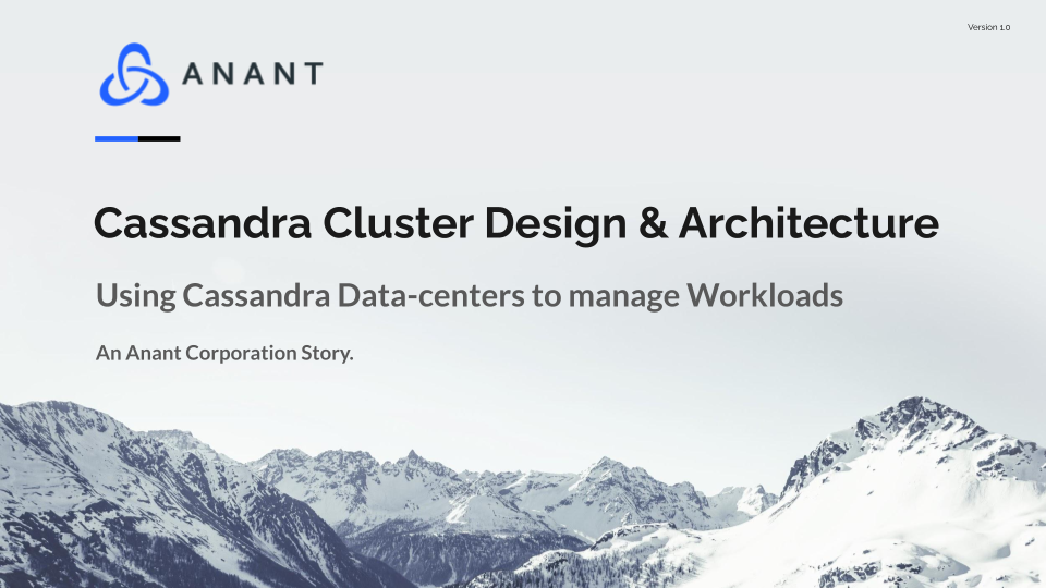 Apache Cassandra Cluster Design and Architecture