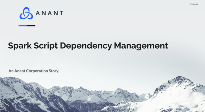 Cover image with the title Spark Script Dependency Management