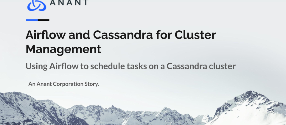 Cover slide for the Airflow and Cassandra for Cluster Management webinar