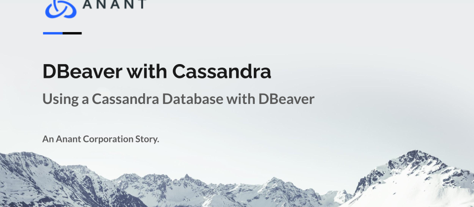 Cover Slide for Using DBeaver with Cassandra