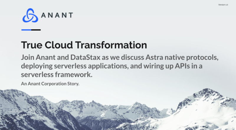 True Cloud Transformation cover slide