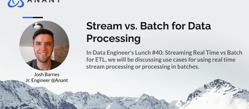 Streaming vs. Batch for ETL cover slide