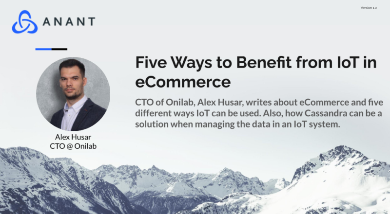 Five ways to benefit from IoT in eCommerce cover slide