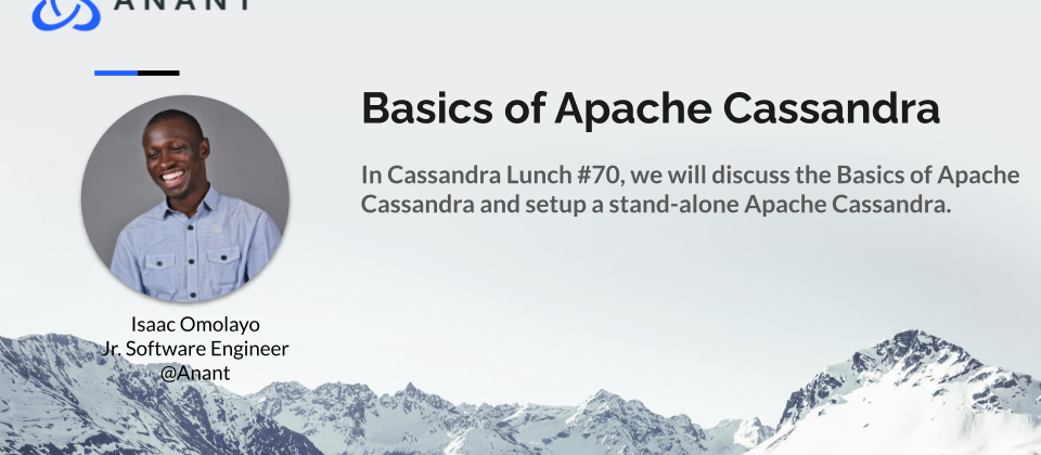 Cover slide for Apache Cassandra presentation