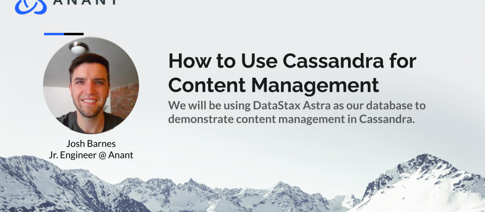 Cover Slide for How to Use Cassandra for Content Management Webinar