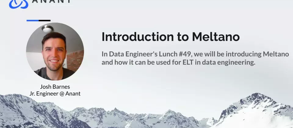 Cover slide for Meltano for Data Engineering.