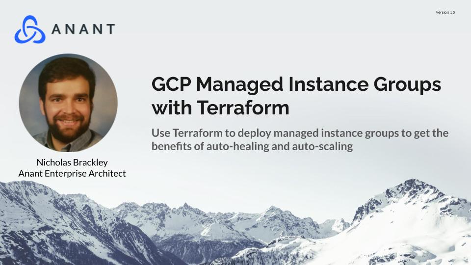 Intro to Data Engineer's Lunch Managed Instance Groups with Terraform